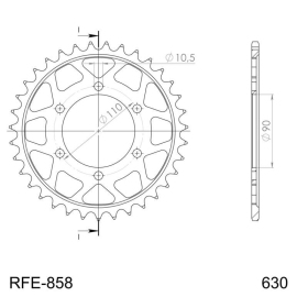 Supersprox / JT Rear sprocket 858.35 35t