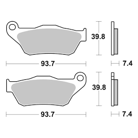 Sbs stabdžių trinkelės 194CT Carbon Tech YAMAHA