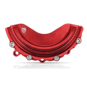 STM Alternator Cover Protection Black ​​​​​​​DUCATI PANIGALE / STREETFIGHTER V4 998-1100 2018-2024 Red