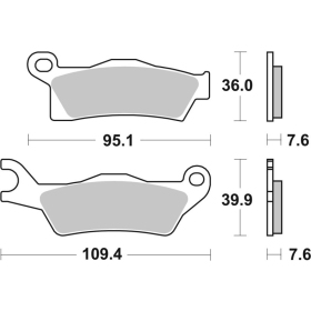 Sbs Brakepads 910SI Sintered Offroad CAN-AM OUTLANDER / RENEGADE 