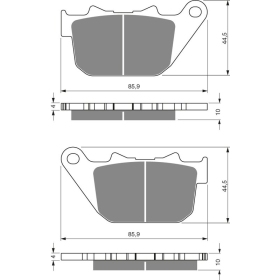 GOLDFREN Brake Pads 274 S3 HARLEY-DAVIDSON