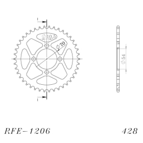 Supersprox / JT Rear sprocket 1206.42