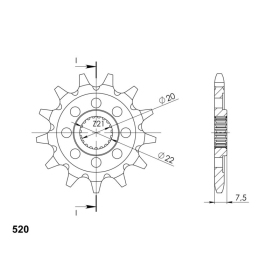 Supersprox Front sprocket 1323.12