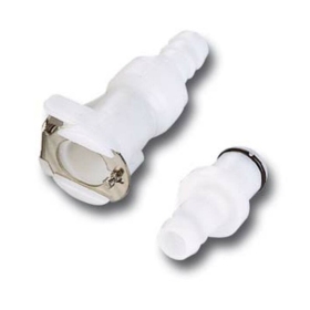 MOTION PRO Quick Connector Ø6mm Single Shut Off White