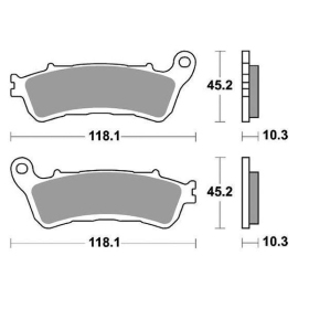 Sbs Brakepads 953SP Evo Sinter HONDA