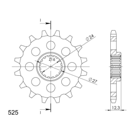 Supersprox / JT Front sprocket 444.16 16t