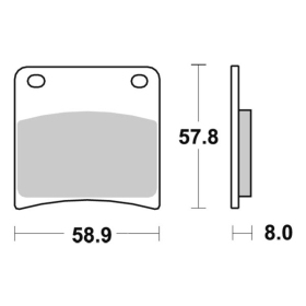 Sbs Brakepads 620HF Ceramic SUZUKI