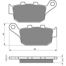 GOLDFREN Brake Pads 020 AD Buell / Honda / Kawasaki