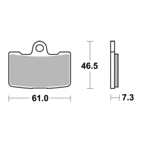 Sbs Brakepads 856HS Sintered BUELL