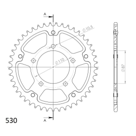 Supersprox Stealth Rear sprocket Gold 45t