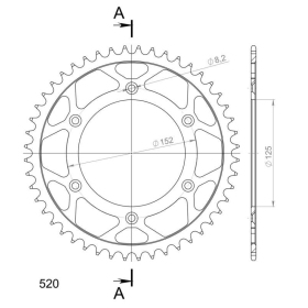 Supersprox Rear Sprocket Steel RFE-8000:48 48t