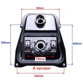 Fuel tank BARTON/ BENZER/ JONWAY/ KENOS/ KINGWAY/ LONGJIA/ PEDA/ ZIPP 50cc