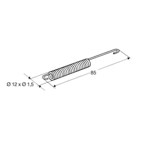 Spyruoklė BUZZETTI UNIVERSALI 85x12mm