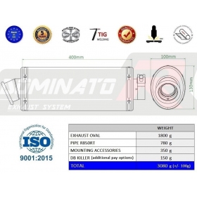 Duslintuvo kompl. Dominator Oval BMW R850RT 1995-2005