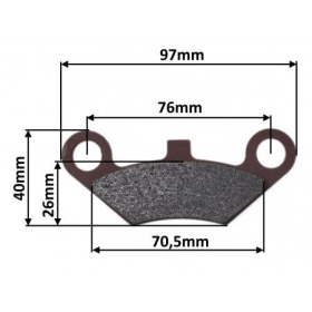 REAR BRAKE PADS FA453RX