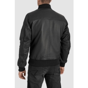 PANDO MOTO FALCON AVIATOR Leather Jacket For Men Black