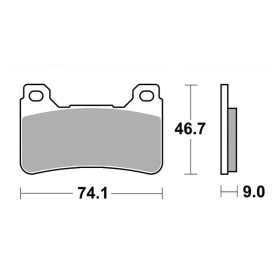 Sbs Brakepads 809DS-2 Dual Sinter 2 HONDA