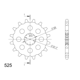 Supersprox / JT Front sprocket 520.15