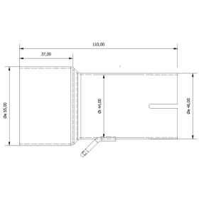 MIVV Inlet Pipe 55 > 44 mm