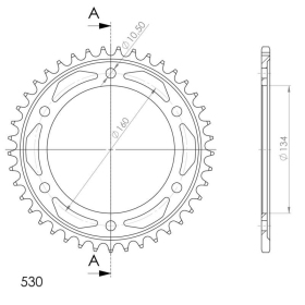 Supersprox / JT Rear sprocket 1306.40 40t