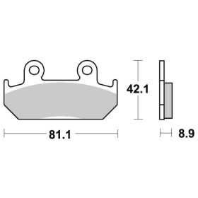 Sbs Brakepads 593HS Sintered HONDA