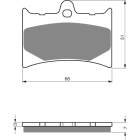 GOLDFREN Brake Pads 019 AD Aprilia / Gilera / Ktm 