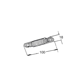 Spyruoklės BUZZETTI UNIVERSALIOS 100x18mm 2vnt