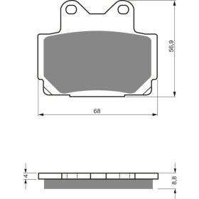 GOLDFREN Brake Pads 067 S3 Yamaha