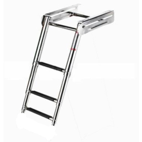 Qvarken Telescopic foldaway ladder 3-steps