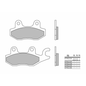 BREMBO Street Sintered Metal Brake pads rear BRIXTON / CAGIVA / KAWASAKI / SUZUKI / TRIUMPH 125-1050cc 1990-2024