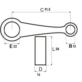 Connecting rod SUZUKI FB50