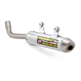 PRO CIRCUIT 304 Muffler Brushed Aluminum/Stainless Steel End Cap Kawasaki KX 250cc 1992-1993