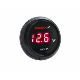 KOSO i-GEAR Volt Meter Red Display