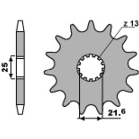 PBR Steel Standard Front Sprocket 564 - 525 CAGIVA / GAS GAS / HUSABERG / HYOSUNG / KAWASAKI / SUZUKI / TRIUMPH / YAMAHA 125-1050cc 1991-2025