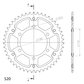 Supersprox Stealth Rear sprocket Black 