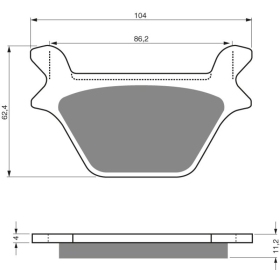 GOLDFREN Brake Pads 056 AD HARLEY-DAVIDSON