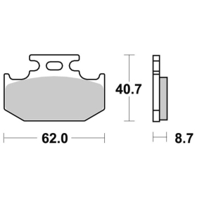 Sbs Brakepads 632SI Sintered Offroad KAWASAKI / SUZUKI / YAMAHA