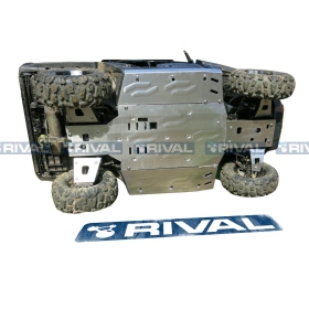 RIVAL Complete skid plate - Aluminium 4mm CF Moto