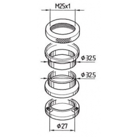Fork bearing set BUZZETTI MBK BOOSTER / YAMAHA BWS / NEOS / AEROX (until 2001y)