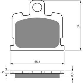 GOLDFREN Brake Pads 151 AD Yamaha