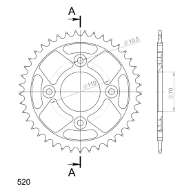 Supersprox / JT Rear sprocket 247.41 41t