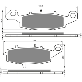 GOLDFREN Brake Pads 124 S3 Kawasaki / Suzuki