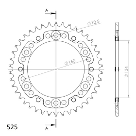 Supersprox Stealth Rear sprocket Gold 