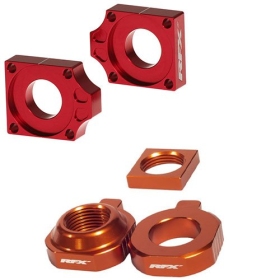 RFX Pro 2 Rear Axle Adjuster Blocks Orange KTM 85 SX 15-24