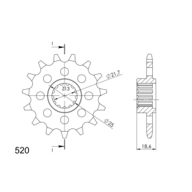 Supersprox / JT Front sprocket 1538.14 14t