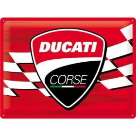 TIN SIGN 30x40 DUCATI CORSE