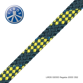 Regatta 2000 steelblue-yellow 12mm x 200m