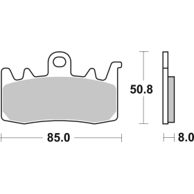 Sbs Brakepads 900DS-1 Dual Sinter