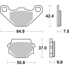 Brembo Brakepads Carbon-Ceramic Off-Road ALFER / APRILIA / BUELL / GAS GAS / HUSABERG / HUSQVARNA / KAWASAKI / KYMCO / SANGYANG/SYM / SUZUKI / YAMAHA