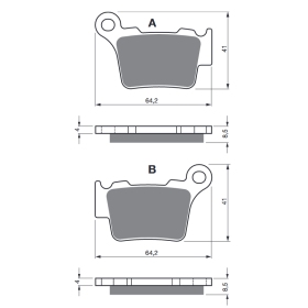 GOLDFREN Brake Pads 416 AD Husqvarna / Ktm